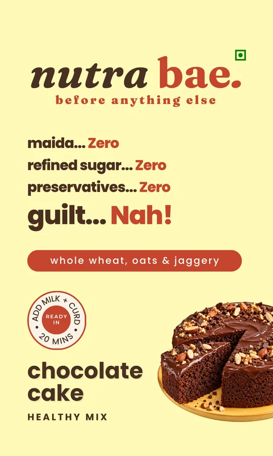nutra bae chocolate cake healthy mix pack